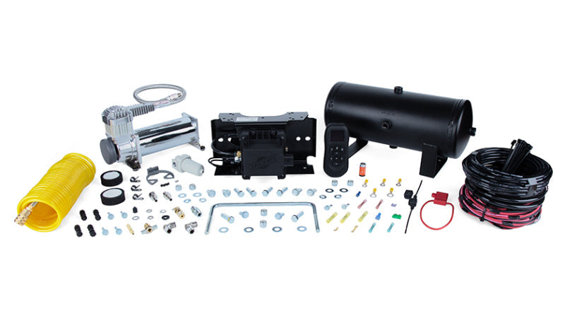 Black air compressor kit with hose - air lift wireless air tank kit w/ ez mount