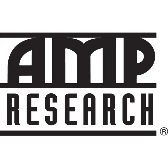 AMP Research Toyota Tacoma Bedxtender HD Max - Black with Camp Research logo.