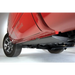 Red car rear bumper featured in amp research toyota 4runner powerstep product.