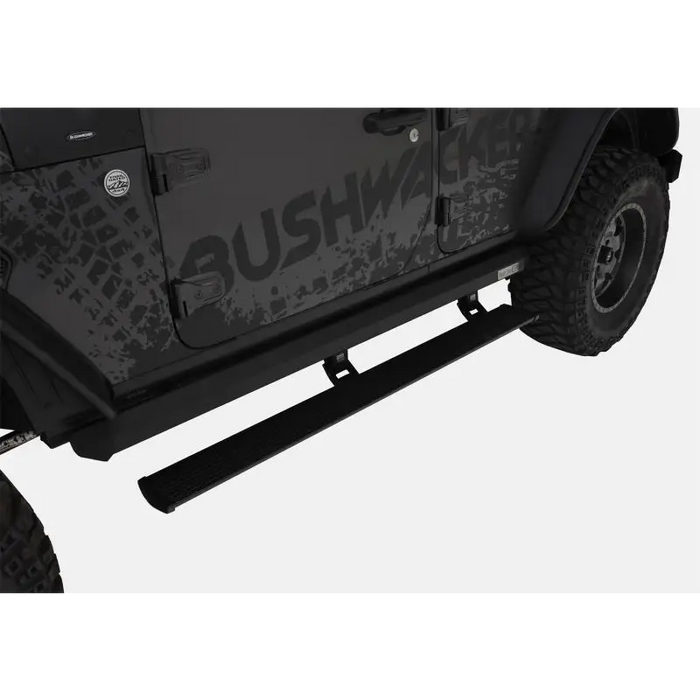 Black Jeep Wrangler Unlimited with PowerStep XL - Black