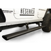 AMP Research PowerStep for Jeep Wrangler JL 4DR - White Jeep with Black Bumper.