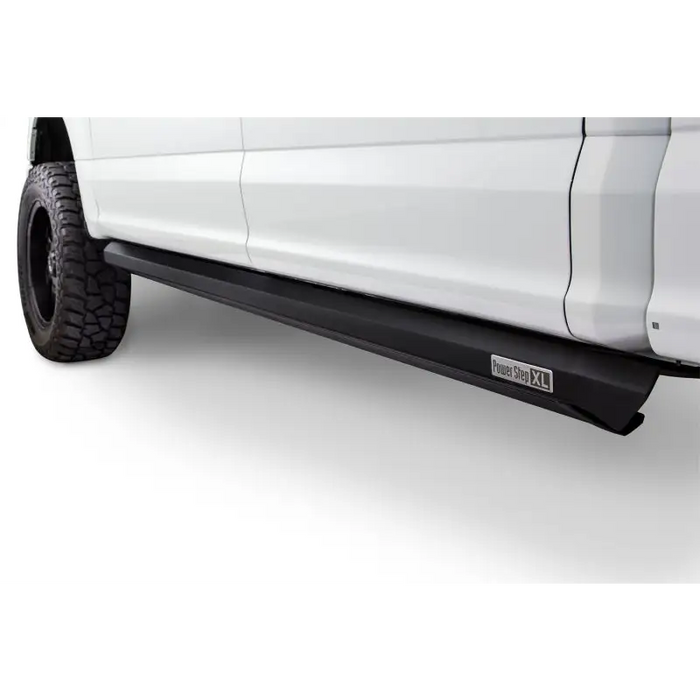 White truck with black side step for Jeep Wrangler Unlimited - PowerStep XL