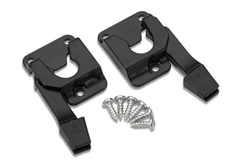 Amp research black plastic brackets with screws for bedxtender