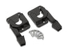 Amp research black aluminum front and rear bumper mounts for jeep wrangler and ford bronco