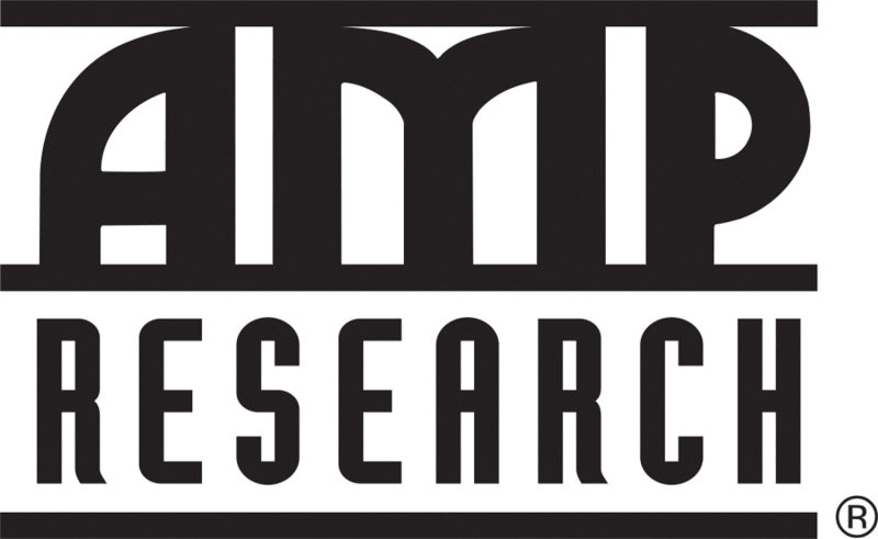 Amp research logo on 1984-2017 bedxtender - black amp research product