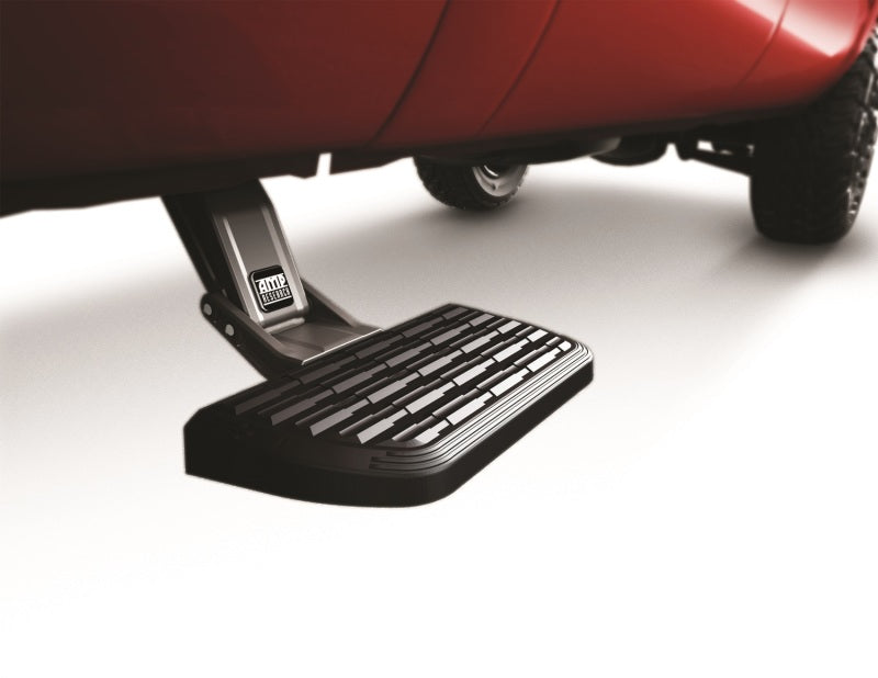 Amp research 1999-2013 chevrolet silverado all beds bedstep2 - black: red suitcase with wheels and black handle