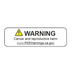 Warning sign displayed on AMP Research 20-22 Jeep Gladiator BedStep - Black