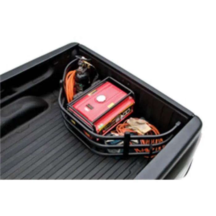 AMP Research 20-22 Jeep Gladiator Bedxtender HD Sport in Black, open battery box