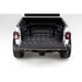 AMP Research Bedxtender HD Sport for 20-22 Jeep Gladiator - Black, rear view with trunk open.