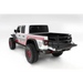 White truck with red and black accents - AMP Research 20-22 Jeep Gladiator Bedxtender HD Sport Black