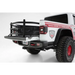 AMP Research Bedxtender HD Sport for Jeep Gladiator with red and white striped truck.