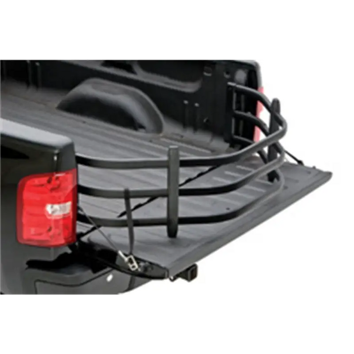 AMP Research Bedxtender HD Sport on Jeep Gladiator with tail light and rack.