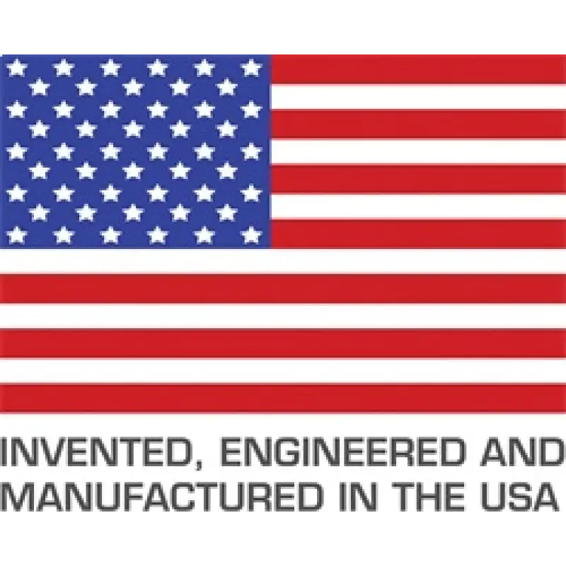 AMP Research American flag logo showcasing ’invented & manufactured in the USA’ on PowerStep Xtreme for Jeep Gladiator.