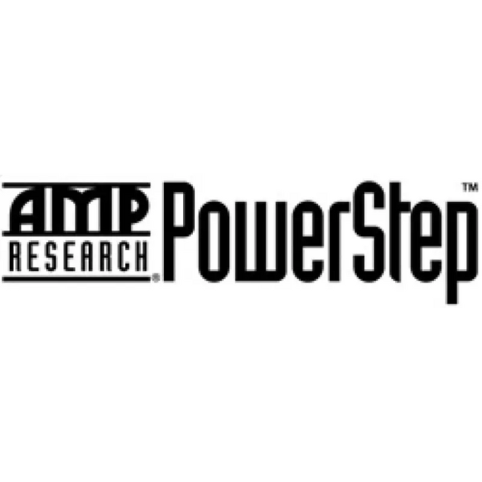 AMP Research PowerStep Logo on Jeep Gladiator Launch/Overlnd/Rubicon/Sport - Black