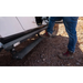 Man standing next to white van with AMP Research Jeep JT Gladiator PowerStep XL - Black.