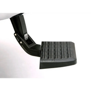 AMP Research 2005-2015 Toyota Tacoma BedStep - Black, black plastic step stool with foot