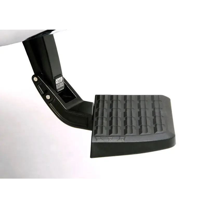 AMP Research 2005-2015 Toyota Tacoma BedStep - Black, black plastic step stool with foot