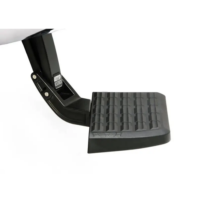 Black plastic foot rest for Toyota Tacoma 2016 BedStep - Black, with white background.