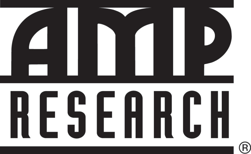 Amp research override switch displaying the camp research logo