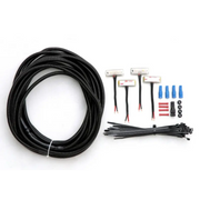 Black braiding kit with white background - for AMP Research PowerStep LED Light Kit