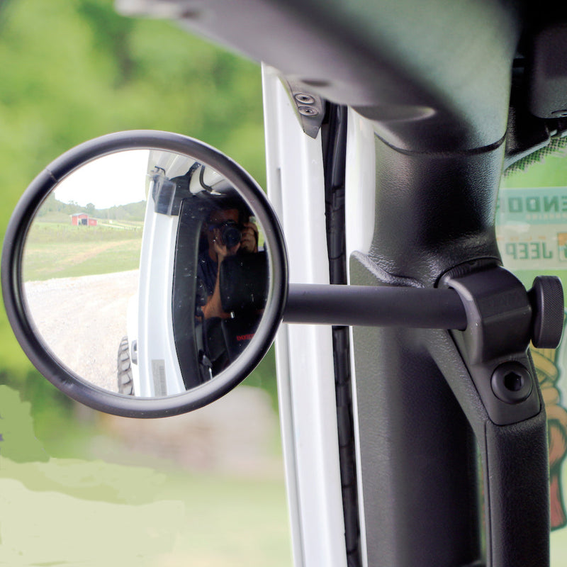 A-Pillar Single Side Mirror For 2024+ Jeep Wrangler JL & Gladiator - CMM Offroad