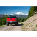 Red truck driving down dirt road beside ARB 20-21 Jeep Gladiator JT Rear Bumper.