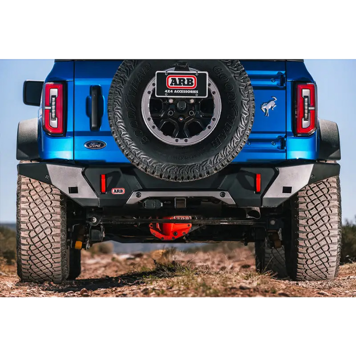 Blue Jeep with ARB 2021 Ford Bronco Rear Bumper Wide Body