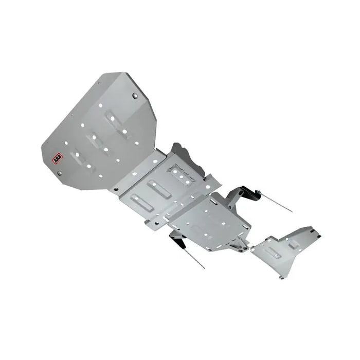 White metal bracket with latch for ARB 2021 Ford Bronco Under Vehicle Protection