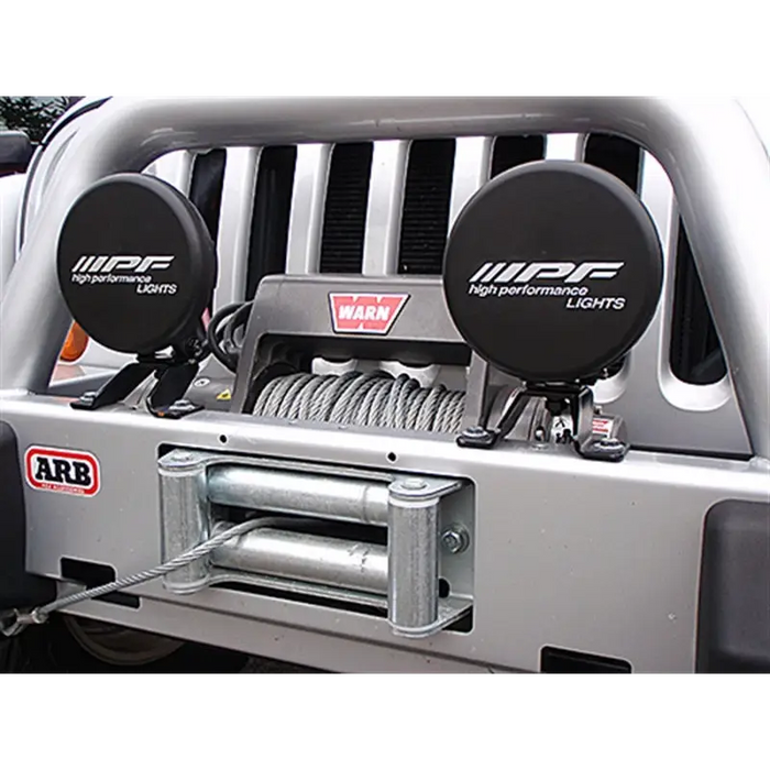 ARB 6In 55W Driving Kit with Winch on Truck