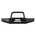 Jeep Wrangler TJ Multi-Fit Winch Bumper with Black Truck Bed.