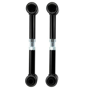 Black and chrome steering stabilizers with clear glass on arb adj upr trailing arm 80/105 rear