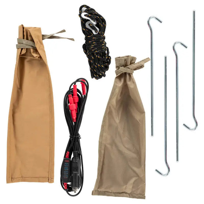 ARB Awning Kit with Light Installed bag with rope and cord