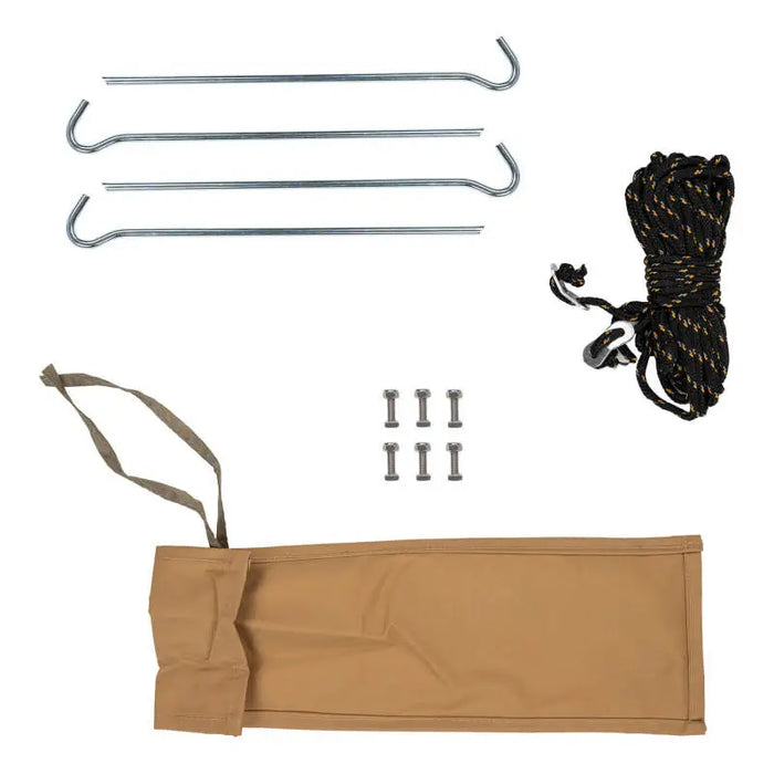 Metal hooks and rope in PVC bag for ARB Awning Spec 1250x2100mm49x83