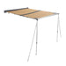 Folding table with metal frame and wooden top for ARB Awning w/Light 6.5ft x 8.2ft.