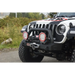 White Jeep with red and black stripe on ARB Bar Jl T/Stubby.