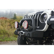 White Jeep ARB Bar Jl T/Stubby with Black Bumper and Light