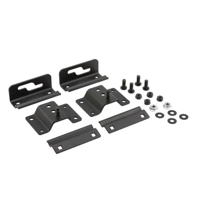 Black plastic mounting kit for front and rear of a car - ARB BASE Rack Awning Bracket Quick Release.