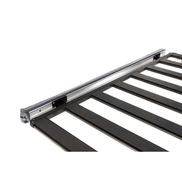 Black metal bed frame with metal rail - ARB BASE Rack Awning Bracket for Jeep Wrangler