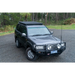 Black toyota paa with black roof rack displayed on arb base rack mount kit - base rack specific.