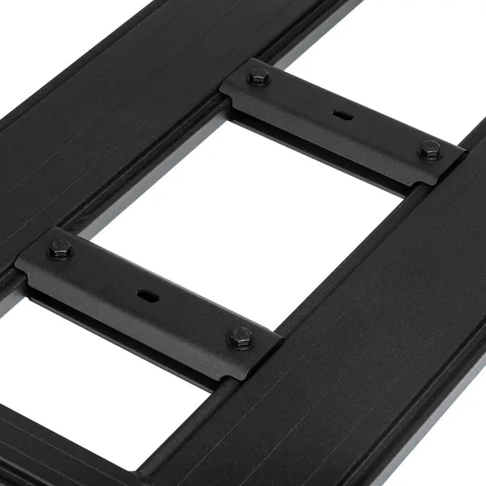 Black metal frame with two square holes in ARB Base Rack Narrow Bridge Plate