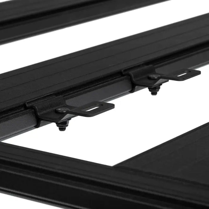 Black metal frame on white background for ARB Base Rack Narrow Horizontal Mount.