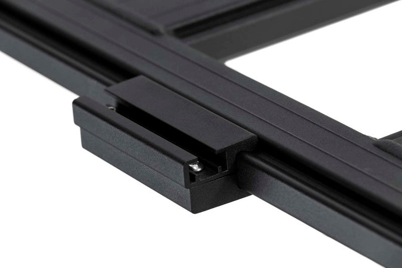 Black steel frame attached to arb base rack t-slot adaptor