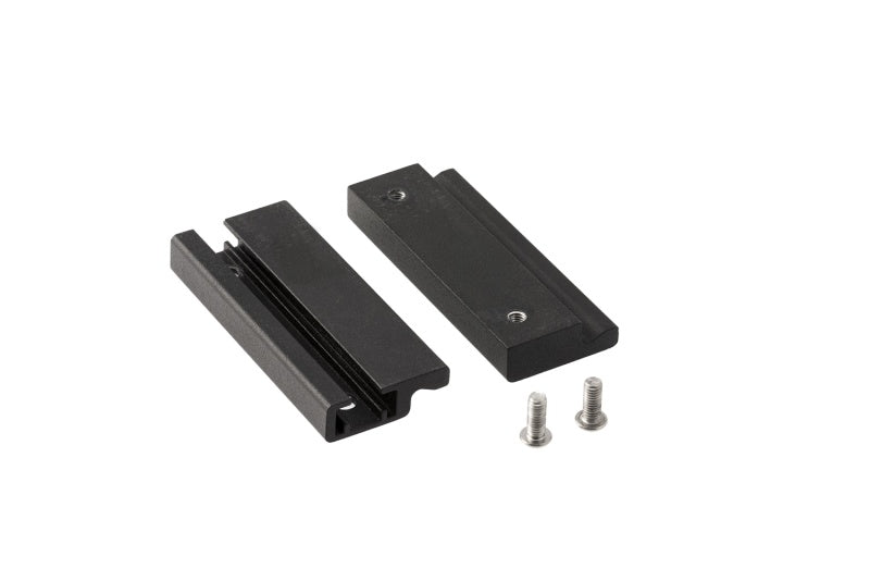 Black aluminum mounting brackets for arb base rack t-slot adaptor & dovetail extrusion