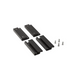 Black metal brackets for ARB BASE Rack T-Slot Adaptor - Pair.