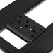 Black metal frame with white background - ARB Base Rack Wide Bridge Plate