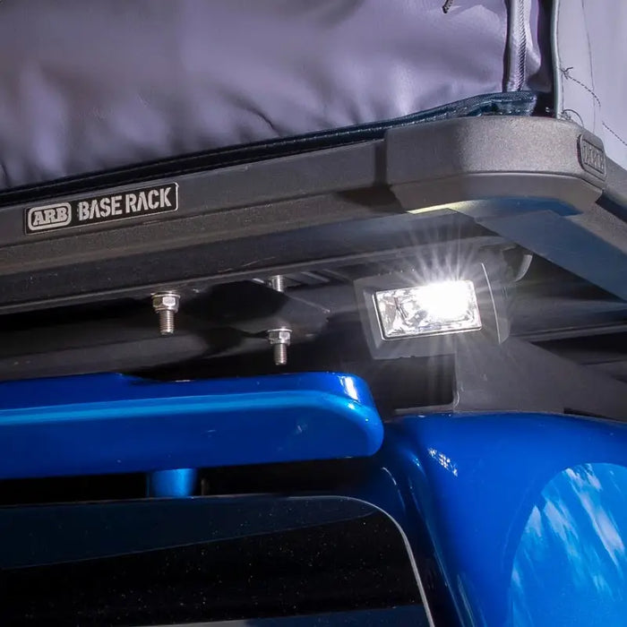 ARB BaseRack Auxiliary Light on blue truck - 2.8in, 20W