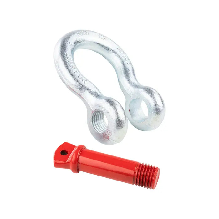 ARB Bow Shackle 25mm close up - red screw and metal hook