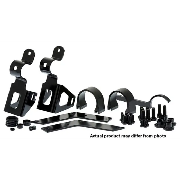 Black metal steering and steering displayed in arb bp51 fit kit lc200 front product.