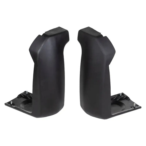 Pair of black plastic front fender fenders for the bmw e-type displayed in arb buff kit classic no hole