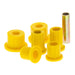 Close up of yellow plastic bushings in ARB Bush Kit for Hilux 05On